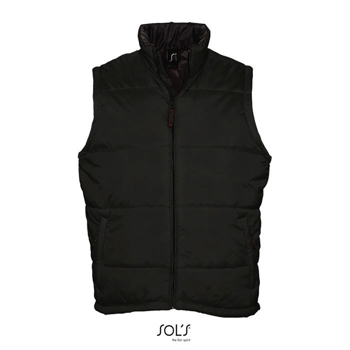 Doudoune publicitaire sans manches Homme WARM Noir 1